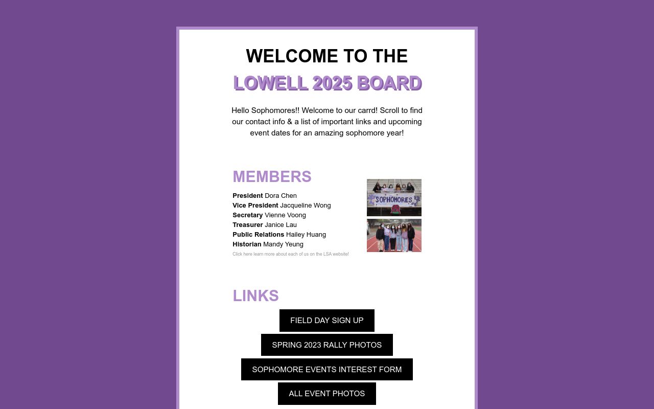 LOWELL 2025 BOARD (2223)